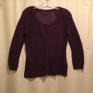 Purple Mesh Sweater, American Eagle Outfitters - M
